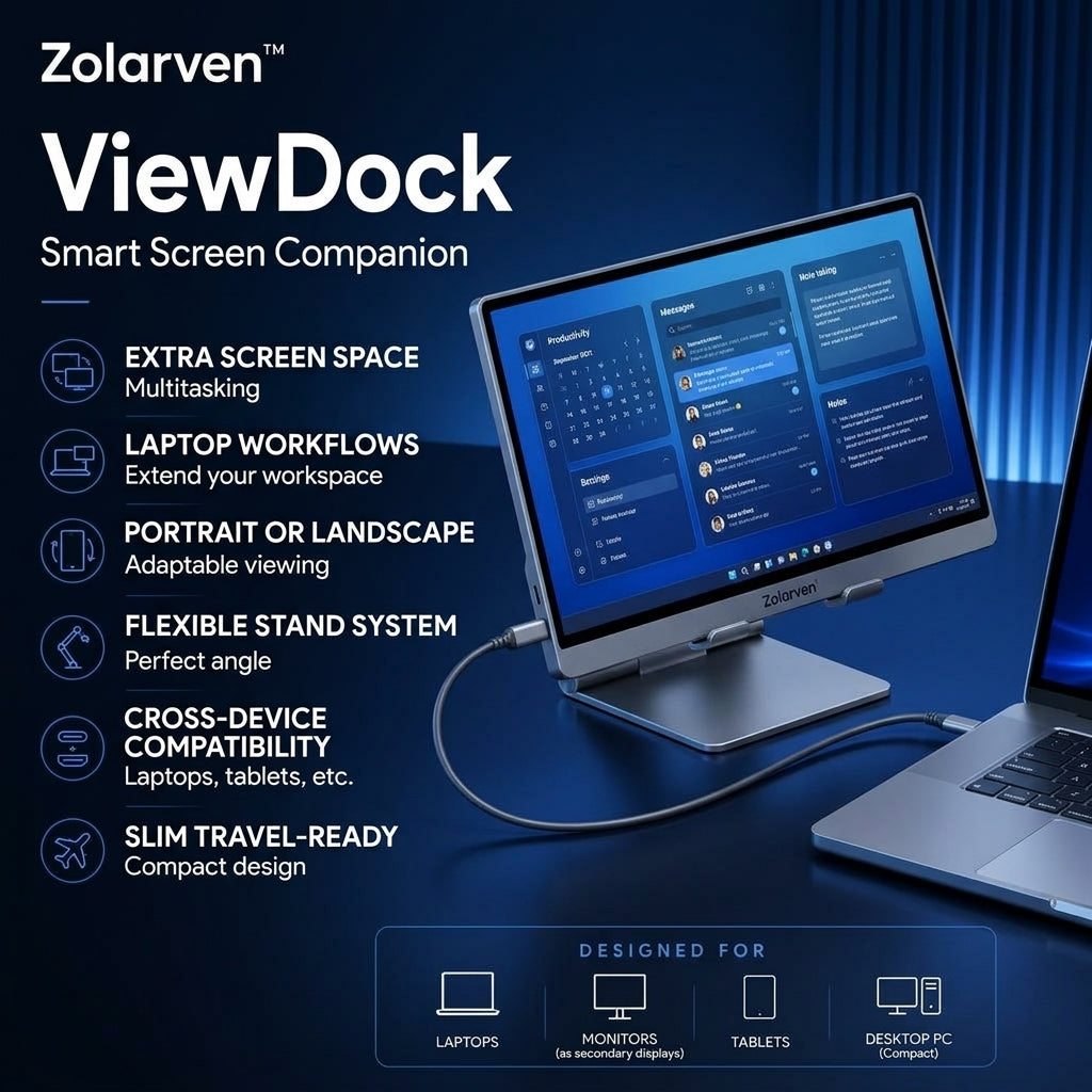 Zolarven™ ViewDock Smart Screen Companion