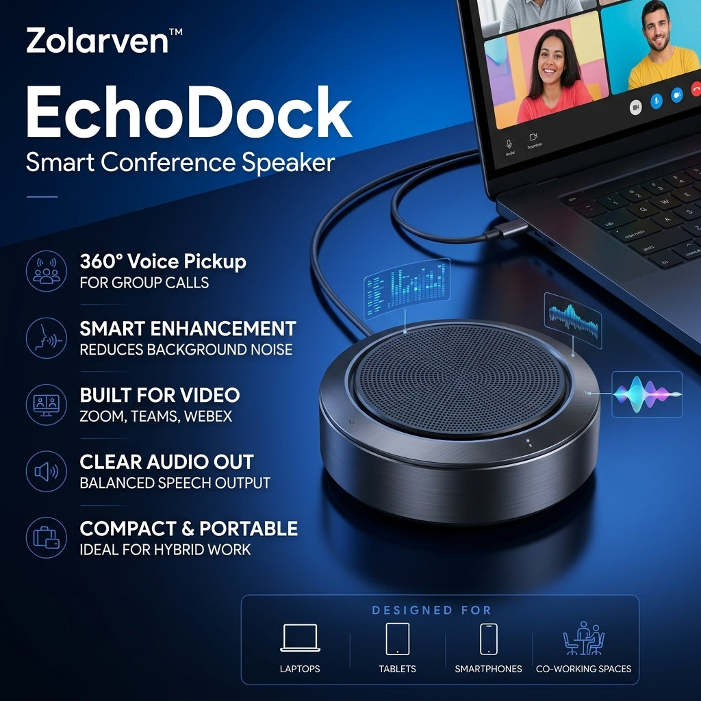 Zolarven™ EchoDock Smart Conference Speaker